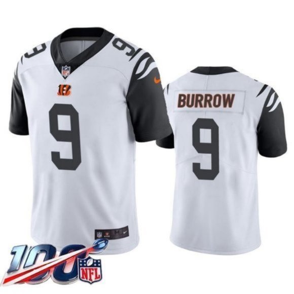 joe burrow white bengals jersey
